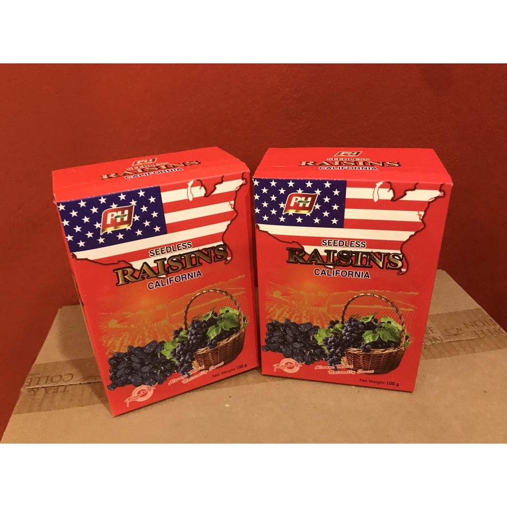 NHO KHÔ RAISINS 100G, MỸ