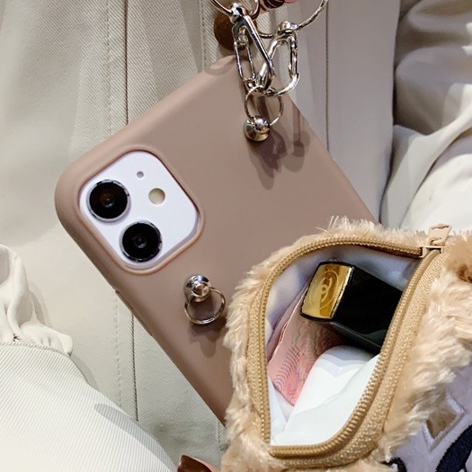 Ốp Điện Thoại Dạng Ví Hình Gấu Duffy Hoạt Hình Có Dây Đeo Cho IPHONE 14 13 PRO MAX 12 MINI 11 5 5S 6 7 8 + PLUS