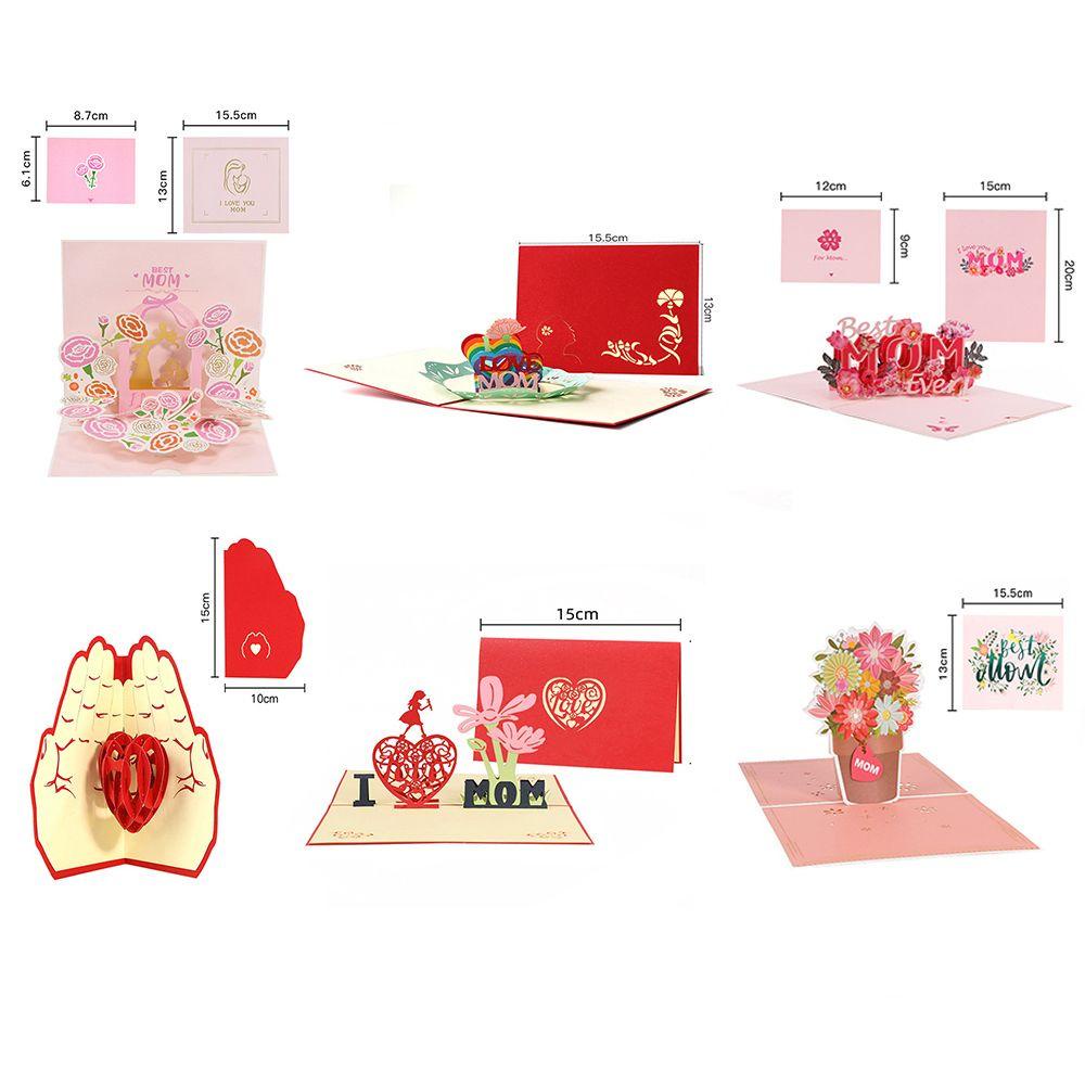 Thiệp Chúc Mừng Ba Chiều Bằng Giấy Khắc Chữ Handmade Ý Nghĩa Dùng Làm Quà Tặng Ngày Của Mẹ