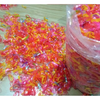 100 chiếc dây chun buộc tóc nhiều màu