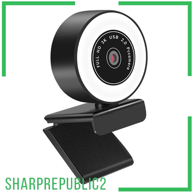 Webcam Sharprepublic2 Mini 1080p / 2k / 5mp Với Đèn Và Micro 1080p | BigBuy360 - bigbuy360.vn