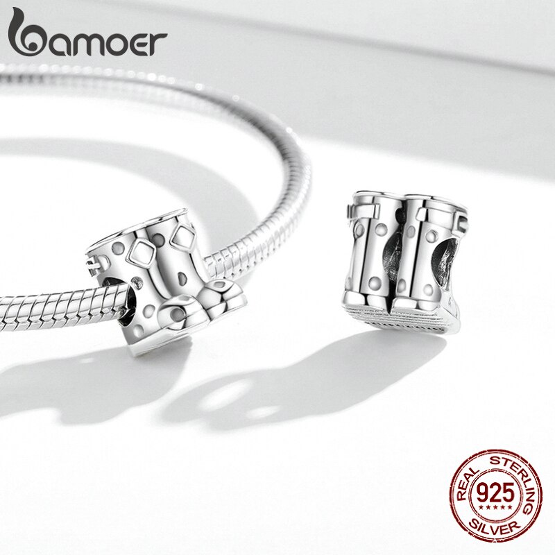 Hạt charm Bamoer SCC1923 dòng rừng mùa thu 100% bạc Sterling 925 dùng làm vòng tay thời trang