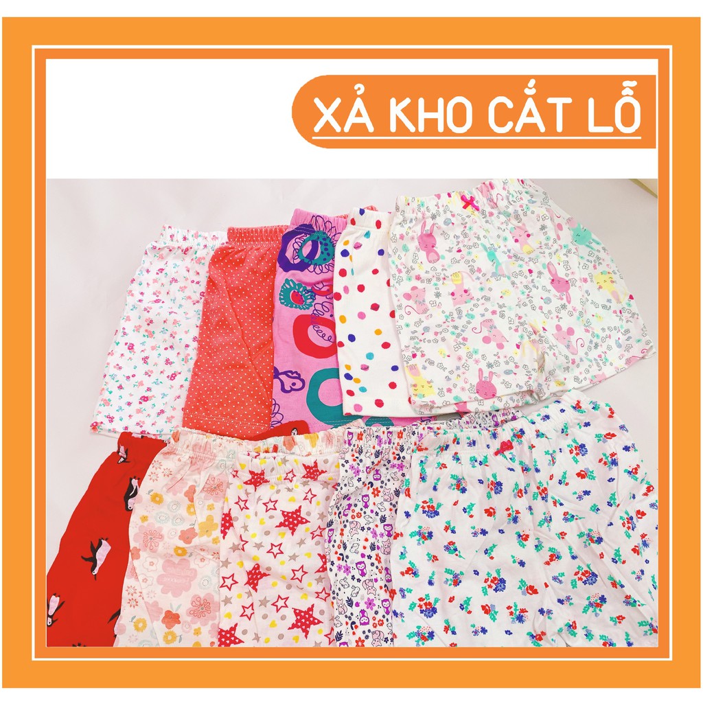 10 QUẦN COTTON (XẢ KHO) CHO BÉ GÁI 6-8KG