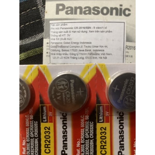 Mua Pin cúc áo CR2025 /CR2016/ CR2032 Panasonic Lithium 3V vỉ 1 viên