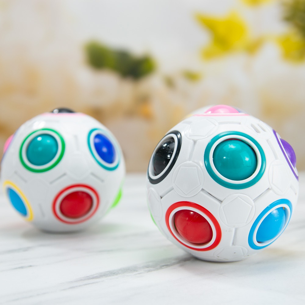 Rubik Biến Thể Magic Rainbow Ball ⚡ Đồ Chơi Giảm Căng Thẳng Quả Bóng Ma Thuật