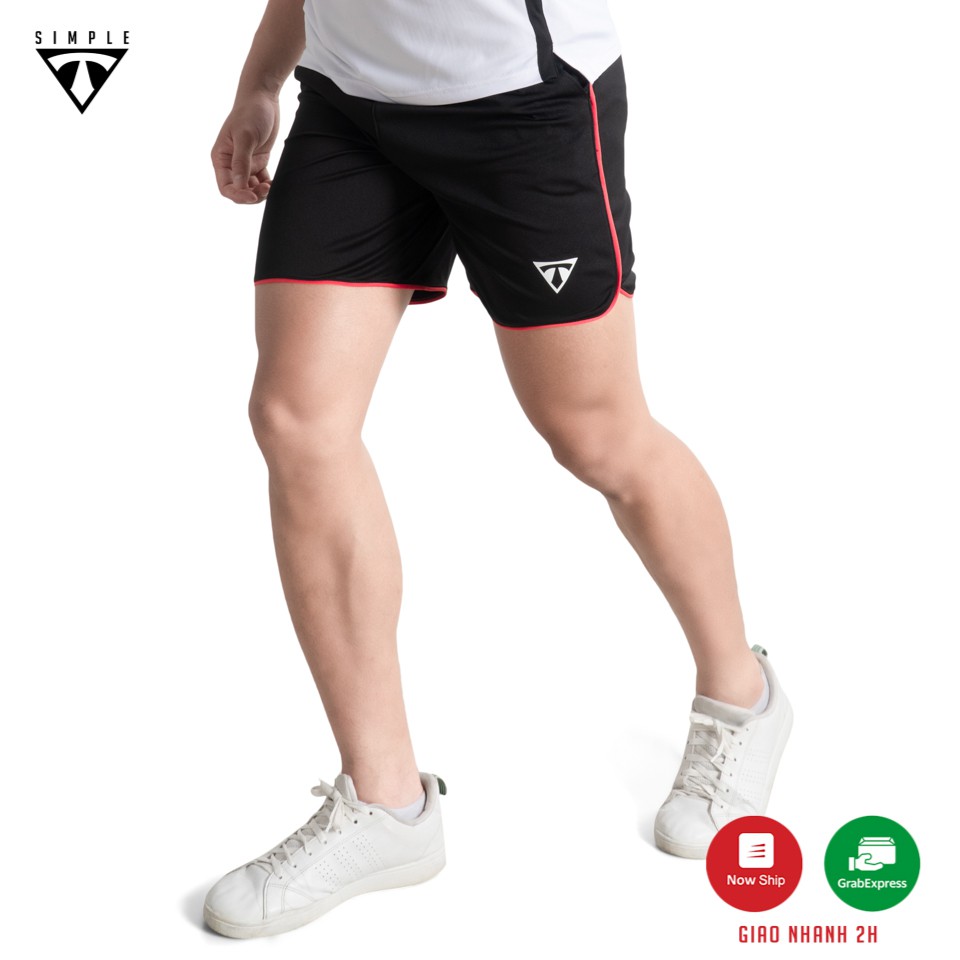 Quần Thể Thao Nam LAI BẦU TSIMPLE tập gym vải thun lạnh thoáng mát, co giãn, chuẩn form màu Đen | WebRaoVat - webraovat.net.vn