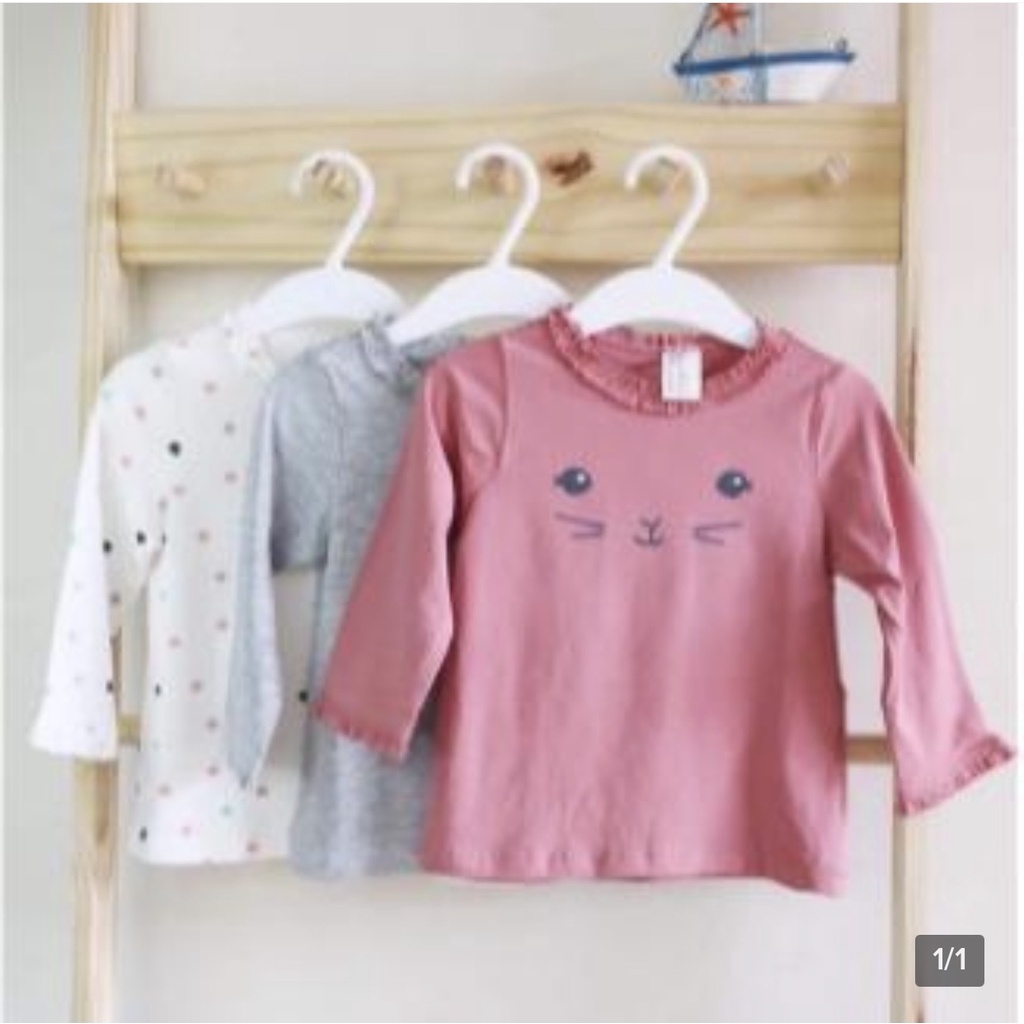 3 quần áo bé gái HM