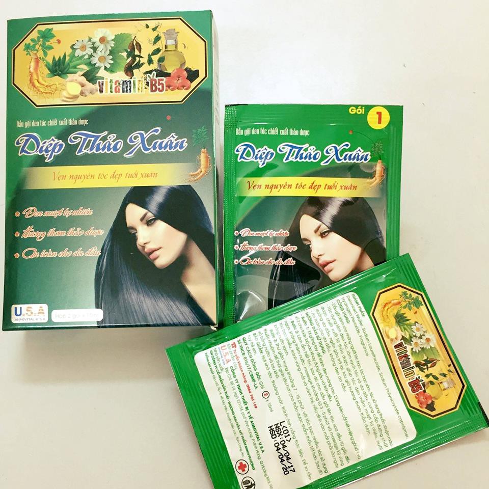 Dầu Gội Đen Tóc Từ Thảo Dược Dùng Cho Người Tóc Bạc Sớm An Toàn Và Hiệu Quả 100%