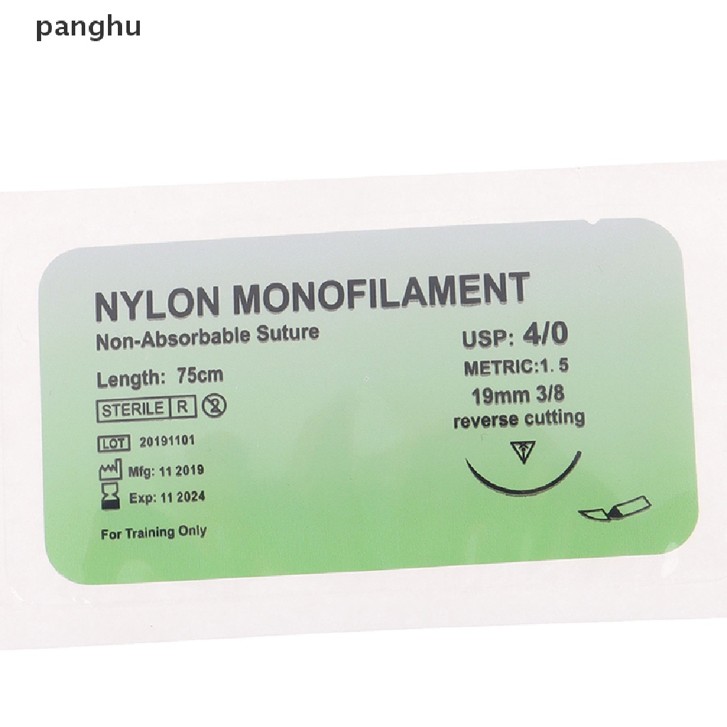 [Hàng mới về] Set 12 chỉ nylon đơn có kèm kim dành cho luyện tập phẫu thuật