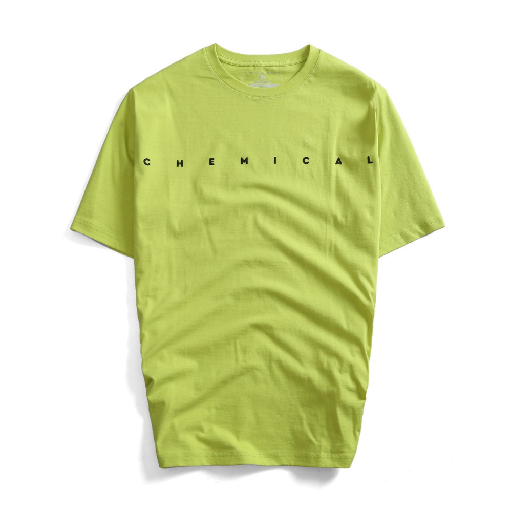 Áo thun cổ tròn UNISEX in chữ Chemical 2104013 vải Cotton co giãn, dày dặn, form rộng - MENFIT