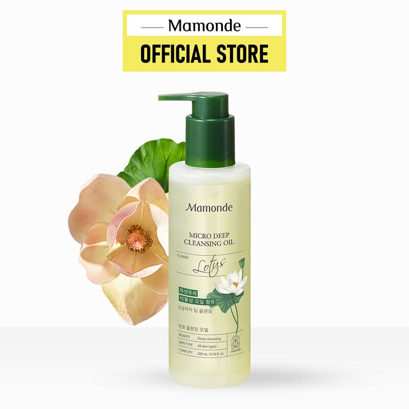 Dầu Tẩy Trang Mamonde Micro Deep Cleansing Oil Làm Sạch Sâu Lỗ Chân Lông 200ml