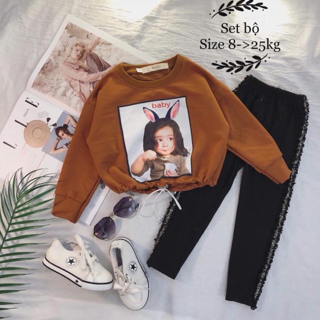 Set bộ quần legging. Áo khoá dây rút cực hót của năm nay quần legging chạy sọc kim tuyến ####áoda cá Qcquần chất cotton