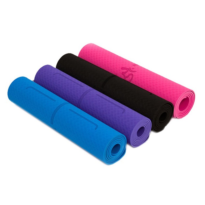 Thảm Tập Yoga TPE Định Tuyến Yogalink 6mm 2 Lớp + Kèm Túi Đựng Thảm Kích Thước Lớn