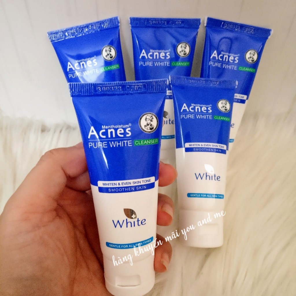 (mini size 25g) Sữa rửa mặt dưỡng trắng Acnes Pure White Cleanser