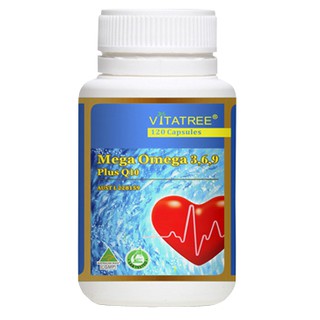 Viên uống Mega Omega 3,6,9 Plus Q10 Vitatree 120 viên