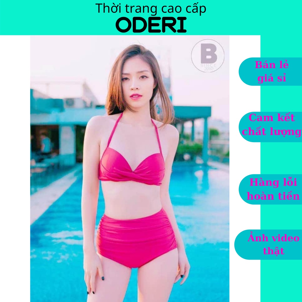 Bikini, Đồ Bơi Đi Biển Hai Mảnh Gọng B Cạp Cao Secxy ODERI HM-102