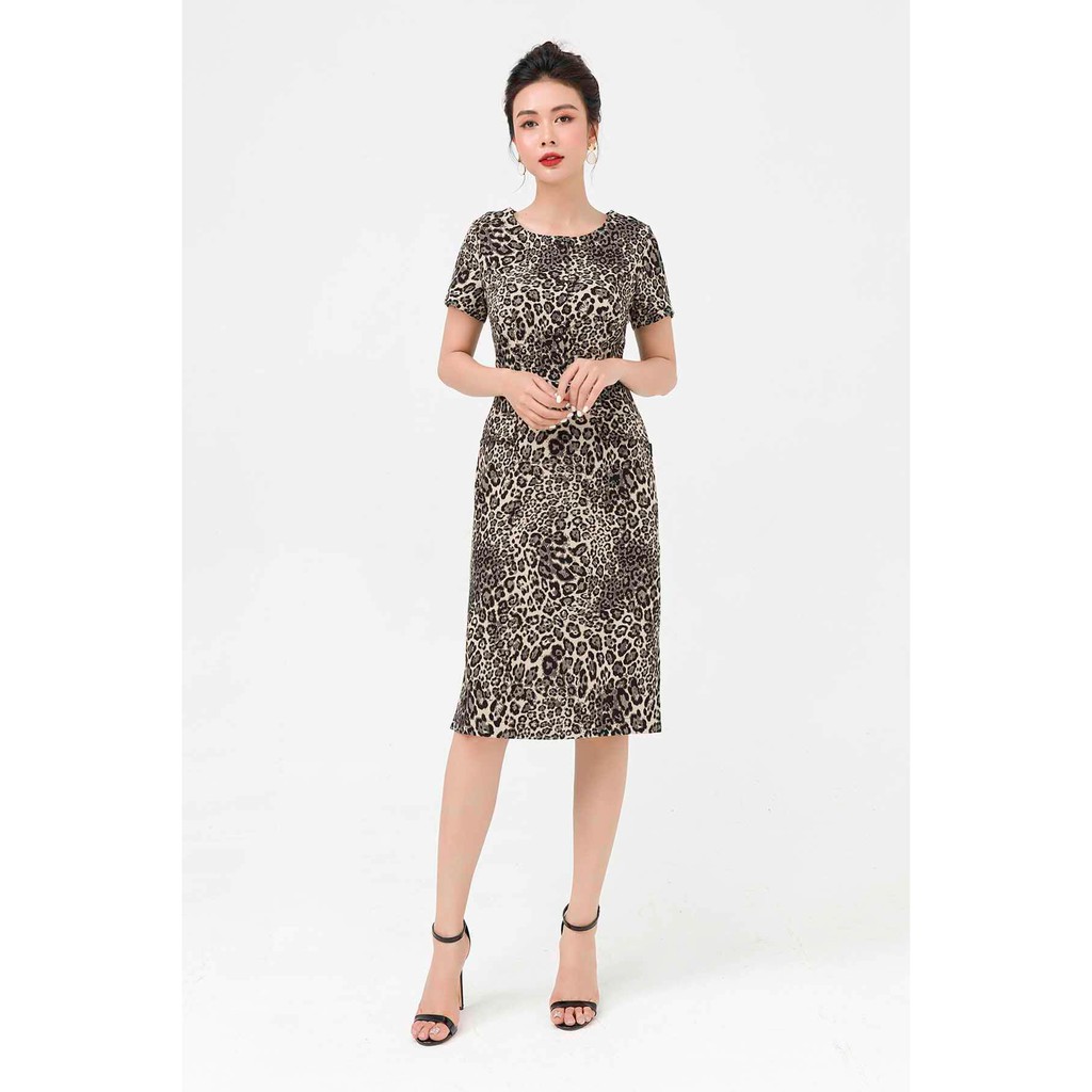 Đầm Ôm LAMER Nẹp Khuy Tay Cộc L63F21H012