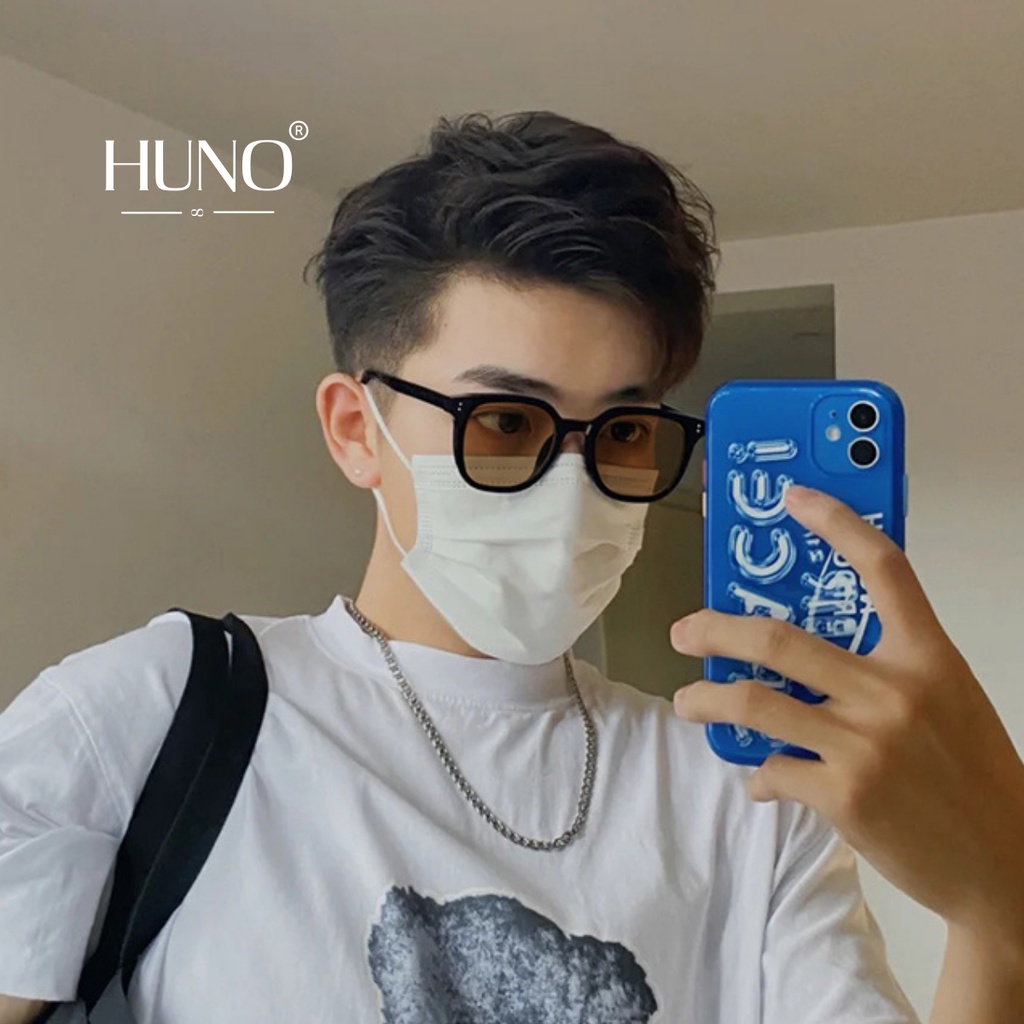 Kính râm nam nữ cao cấp siêu đẹp được thiết kế hai chấm Siêu HOT 2023 với gang màu cá tính siêu đẹp HUNO - KR42