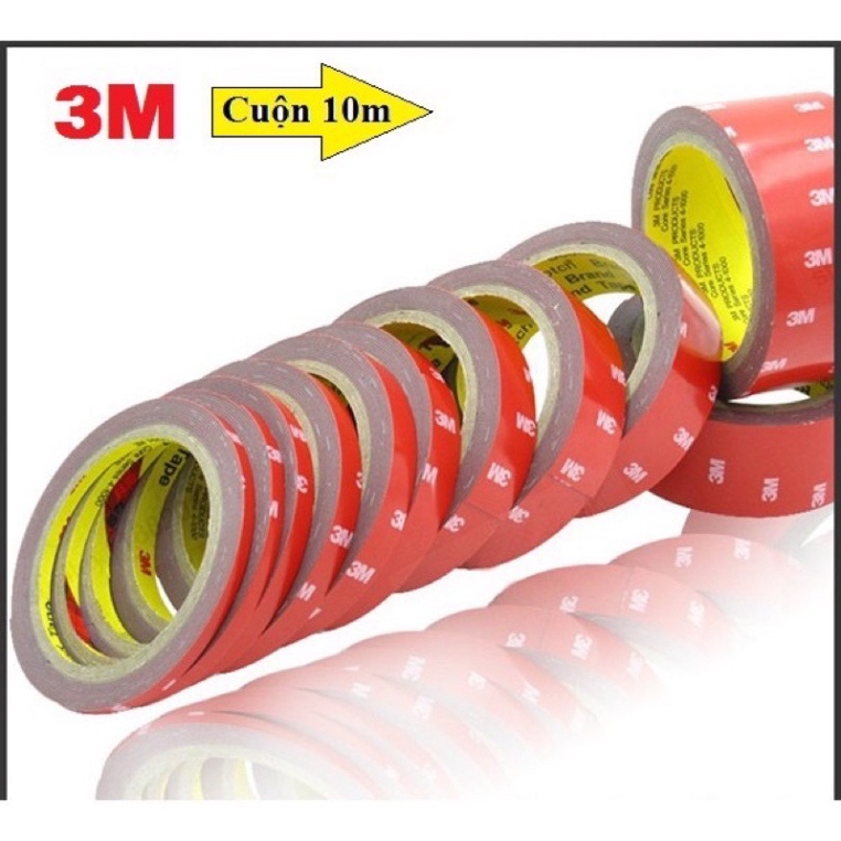 Băng keo 2 mặt cường lực 3M 4229P dài 3Mét băng keo siêu dính chịu nước, nhiệt dán được trên nhiều loại