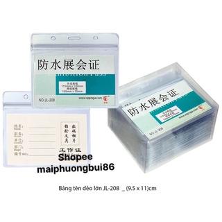 Bảng tên dẻo lớn jl208/ bảng đeo no.y307/ dây đeo lụa móc tròn