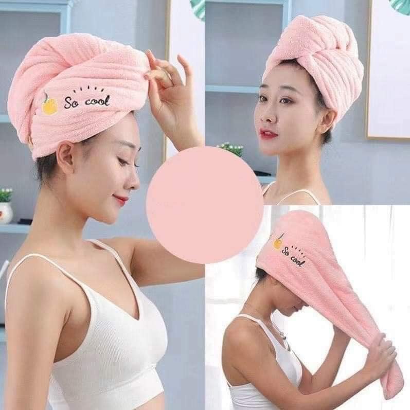 KHĂN TRÙM ĐẦU, KHĂN QUẤN KHÔ TÓC LÔNG CỪU SIÊU THẤM HÚT