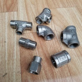 Cút nối ren inox 304/(15mm)