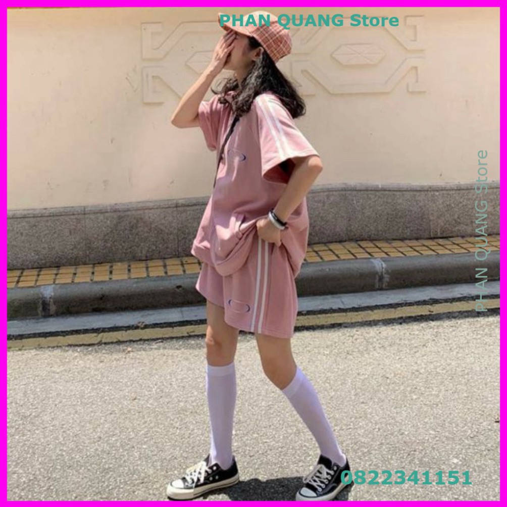 👗 SET ĐỒ THỂ THAO NAM NỮ ULZZANG - SET NỈ THỂ THAO SỌC UNISEX PQ-Shop