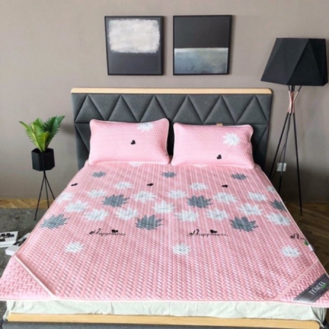 Chiếu thảm đièu hoà Tencel Lá Thu Hồng