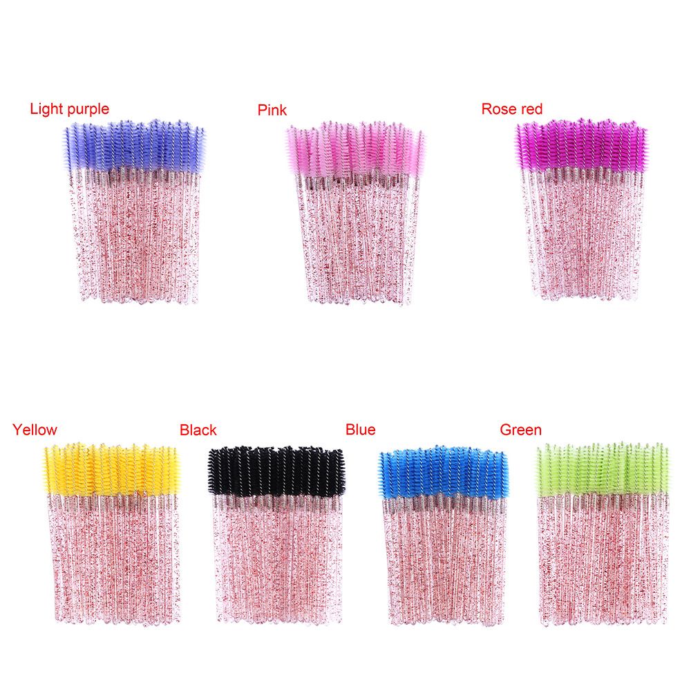 [Hàng mới về] Set 50 cái cọ chuốt mi/ chải chân mày dùng một lần tiện dụng