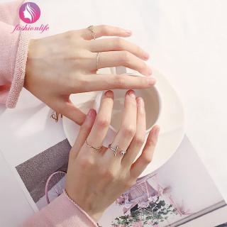 Set 4 Nhẫn Đeo Khớp Ngón Tay Thời Trang Unisex
