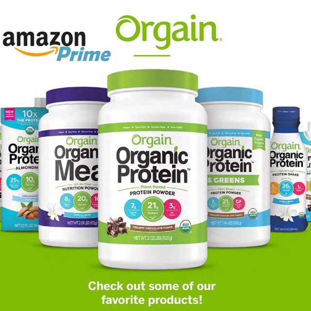 [Date mới liên tục] Bột Uống + Làm Bánh, Pha Sữa Protein Orgain organic - Made In USA