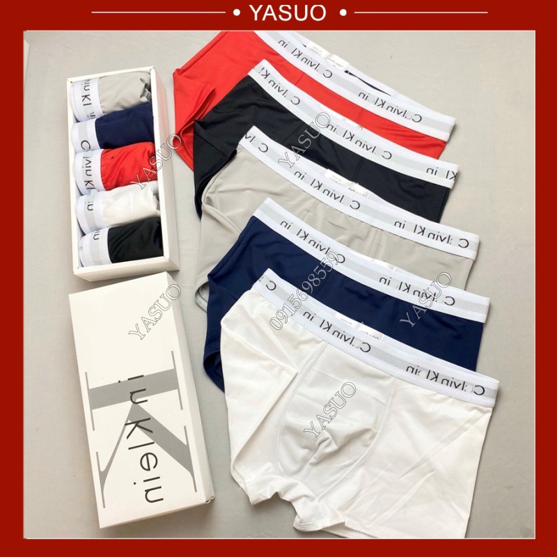 Quần Lót Nam Boxer thun lạnh cao cấp, Quần Sịp Đùi Nam Cal.vin Cao Cấp - YASUO