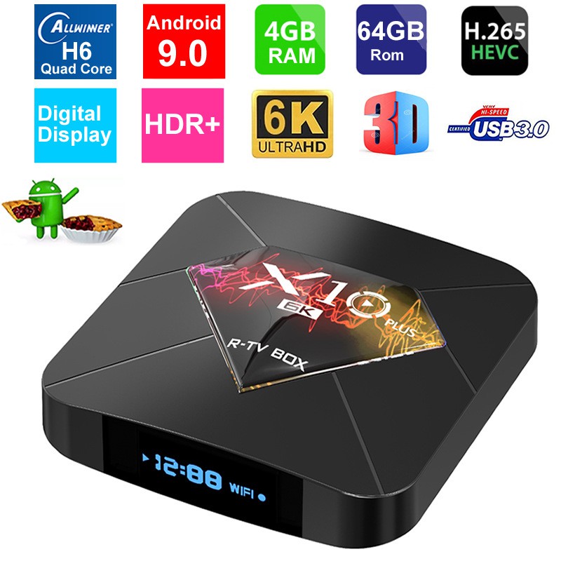 Tv box ram 4G ,tv box x10 bộ nhớ 32gb , xem phim 6k , chơi game , hỗ trợ tìm kiếm giọng nói , bảo hành 3 năm