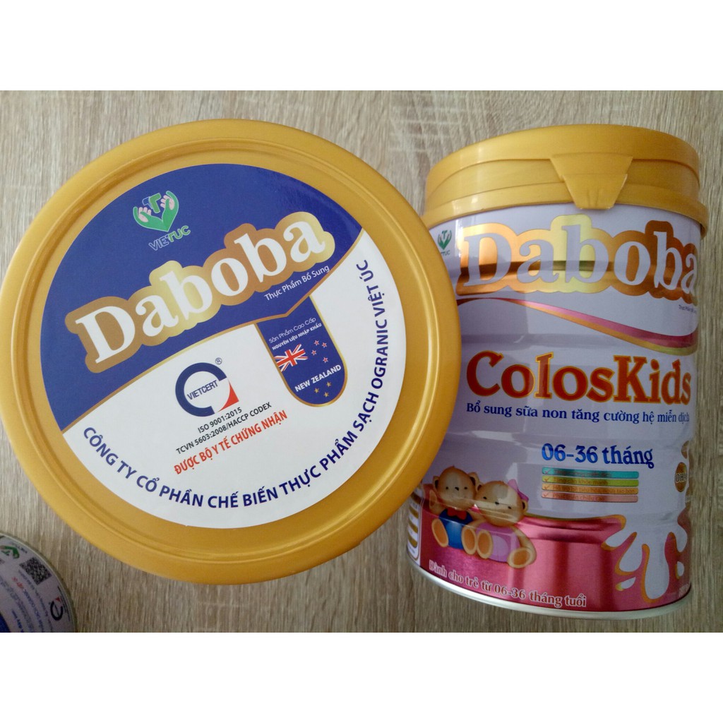 Sữa Non Coloskids Daboba dành cho trẻ 6-36 tháng Hộp 900gr - Bổ sung sữa non colostrum Tăng Cường Hệ Miễn Dịch