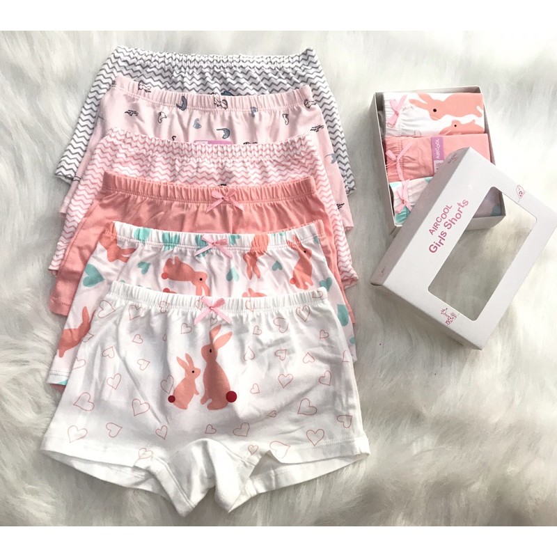 🌸Free Ship🌸Quần lót trẻ em bé gái hàng xuất Nhật đóng Túi zip 3c hiệu AIRCool
