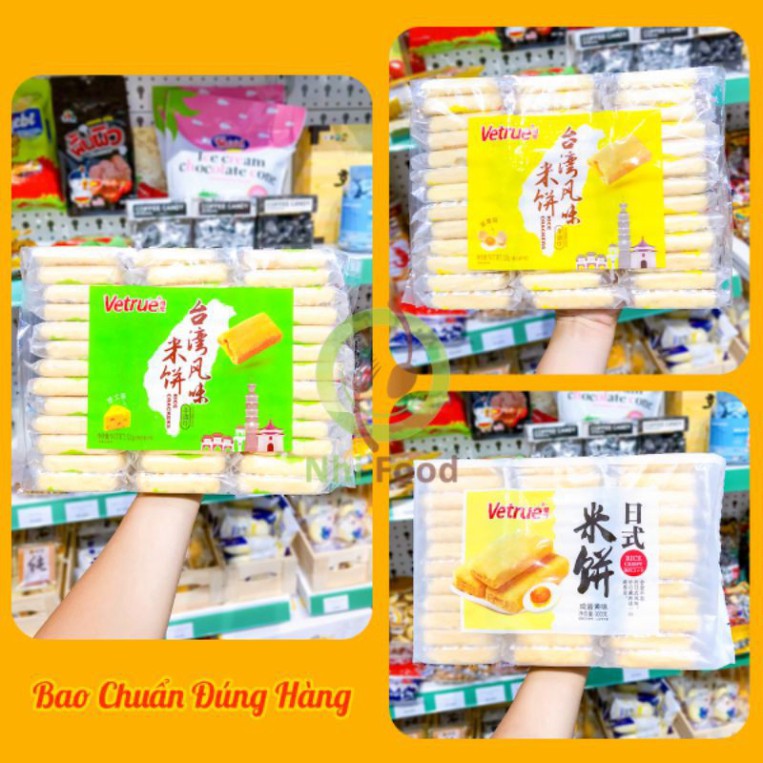 Bánh Gạo Vetrue Đài Loan Vị Trứng Muối, Vị Phô Mai Và Vị Lòng Đỏ Trứng, Hàng Có Sẵn Bao Đúng Hàng, Giá Siêu Rẻ