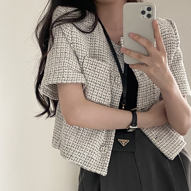 SUXI Áo khoác blazer dáng ngắn phong cách Hàn Quốc thời trang sang trọng cho nữ | BigBuy360 - bigbuy360.vn