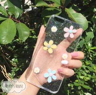 Ốp dẻo iphone hoa nổi siêu đẹp
