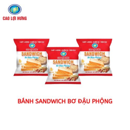 [20 cái] BÁNH MÌ SANDWICH KẸP BƠ ĐẬU PHỘNG