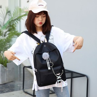 [CÓ HÌNH THẬT] Set Balo 5 món phối dây nơ CAO CẤP
