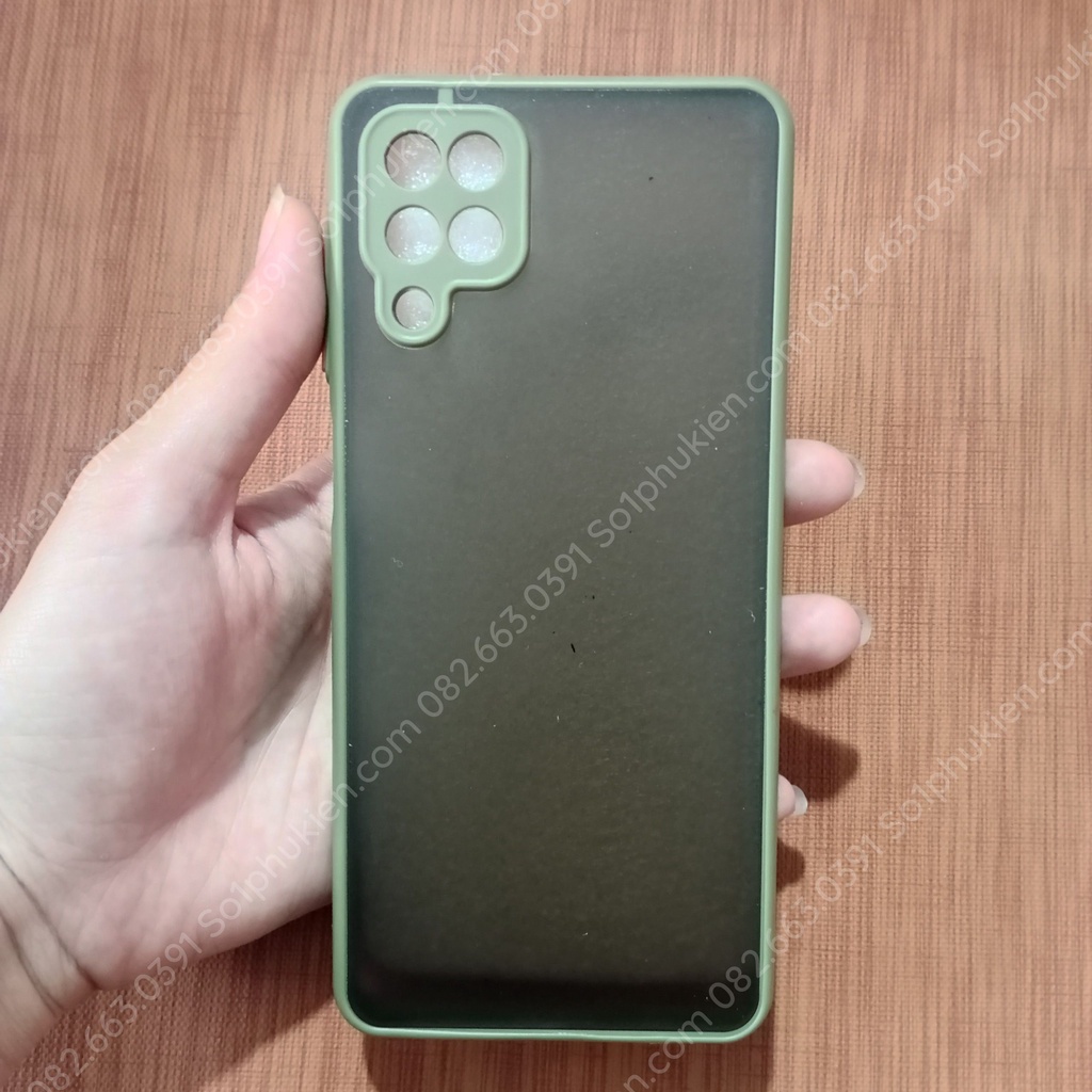 Ốp lưng Samsung A12 - M12 nhám mờ, chống ố viền màu và có lỗ bảo vệ cam
