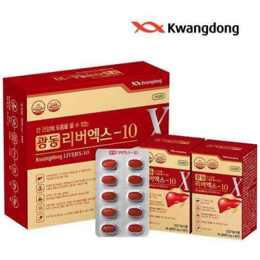 Bổ gan Kwangdong LiverX 10 Hàn Quốc, hộp 120 viên