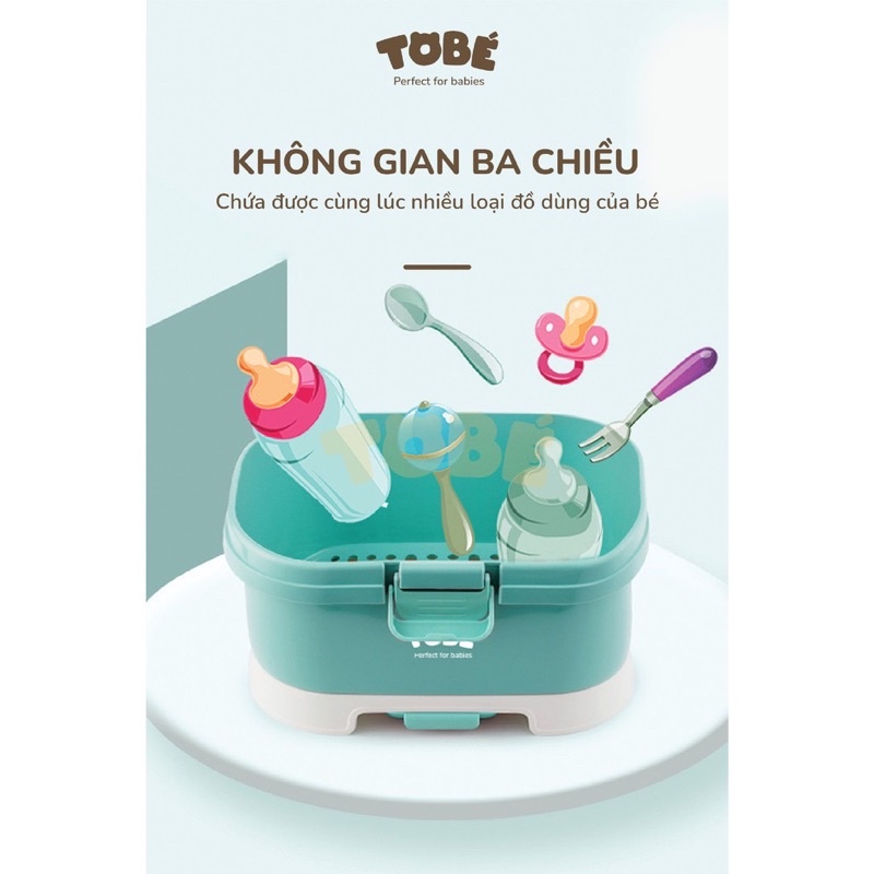 TOBE - Giá úp bình có nắp đậy BINKY an toàn cho mẹ và bé