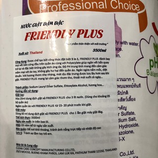 Nước giặt đậm đặc Friendly Plus 3500ml Thái Lan