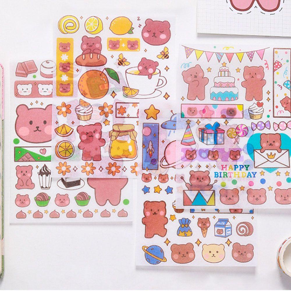 CHOOKEY Sticker Dán Trang Trí Nhật Ký Dễ Thương