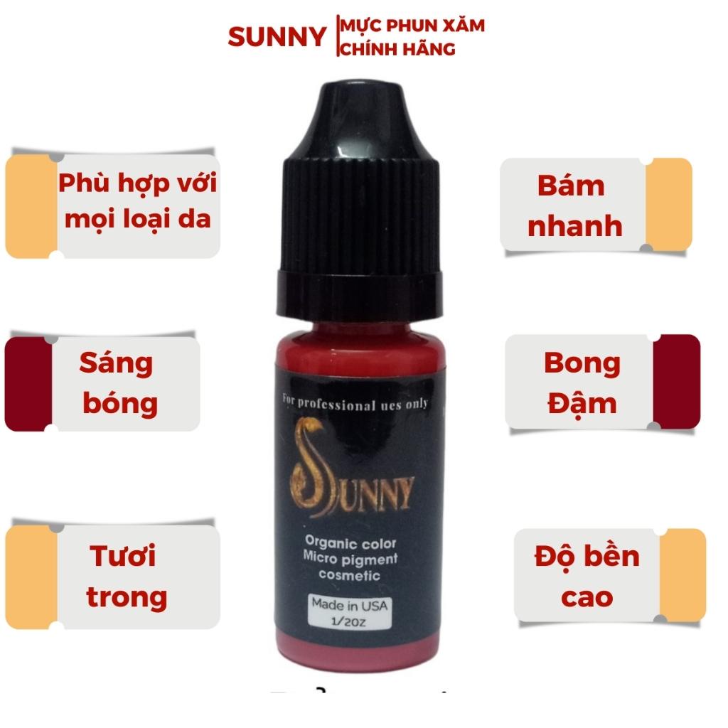 Mực phun xăm mày mí SUNNY, mực xăm bám nhanh, bong đậm