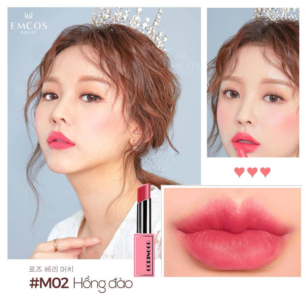 [Có Sỉ] Son Lì Coringco Cherry Chu Bonny Lipstick Matte