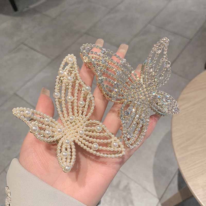 Kẹp Tóc Hình Bướm Bằng Hợp Kim Đơn Giản Thời Trang Hàn Quốc