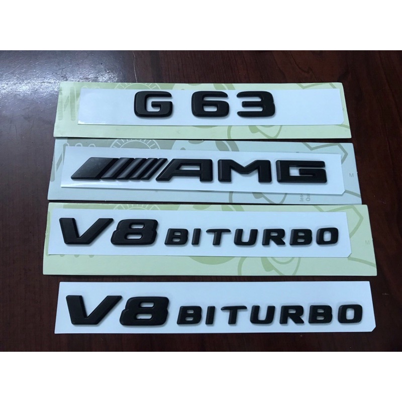 Combo G63, Amg , v8 biturbo màu đen , Chữ G63 amg