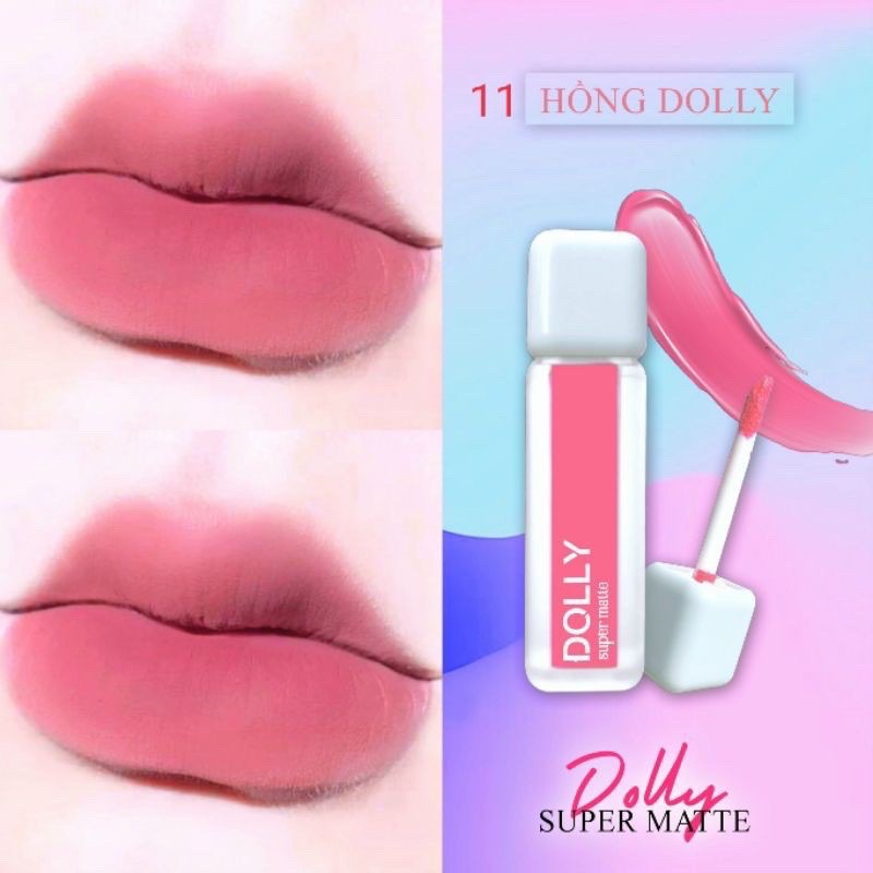 Dolly full 12 màu ❀Hola❀Son Dolly Super Matte Bền Màu Không Chì